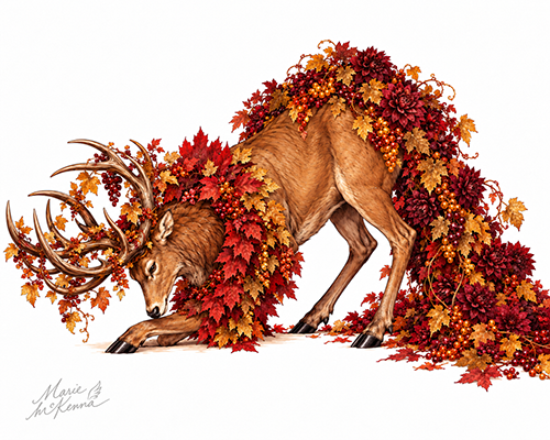 The Autumn Reverence — Fine Art Illustration Print