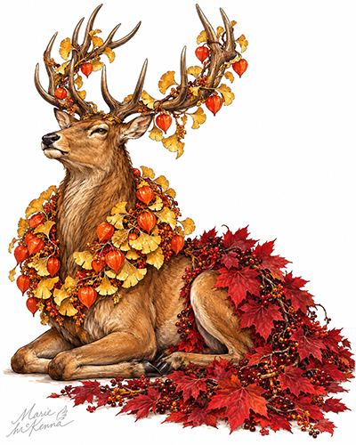 The Sphinx of the Forest— Fine Art Illustration Print