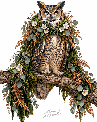 The Verdant Sage — Fine Art Illustration Print